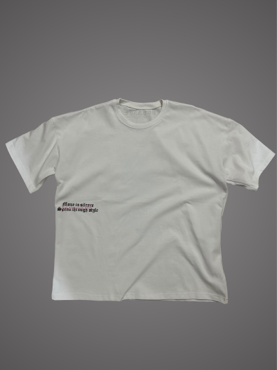 URBANCE-SILENCE TEE (white)