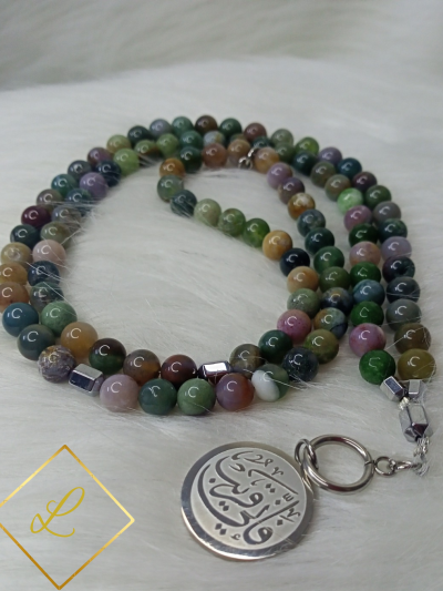 سبحة عقيق الوان