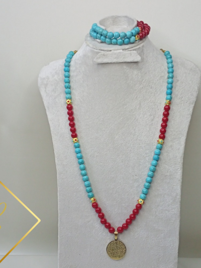 طقم الفيروز ×عقيق