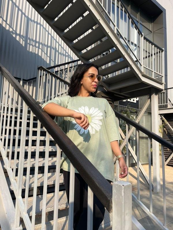 Mint green oversized t-shirt