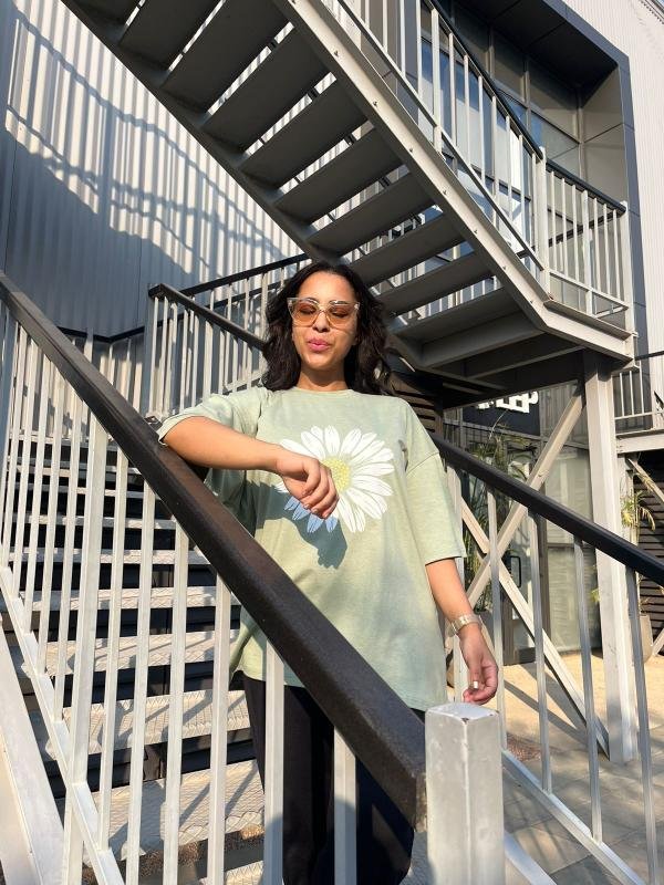 Mint green oversized t-shirt