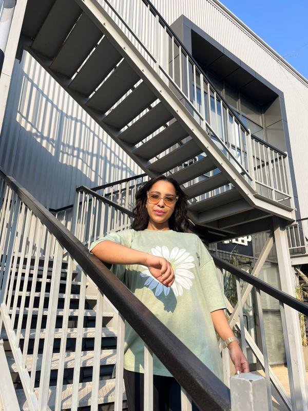 Mint green oversized t-shirt