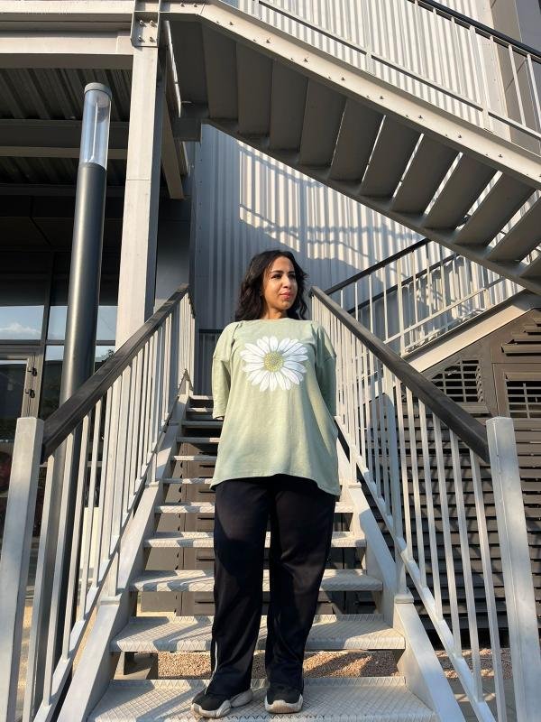 Mint green oversized t-shirt