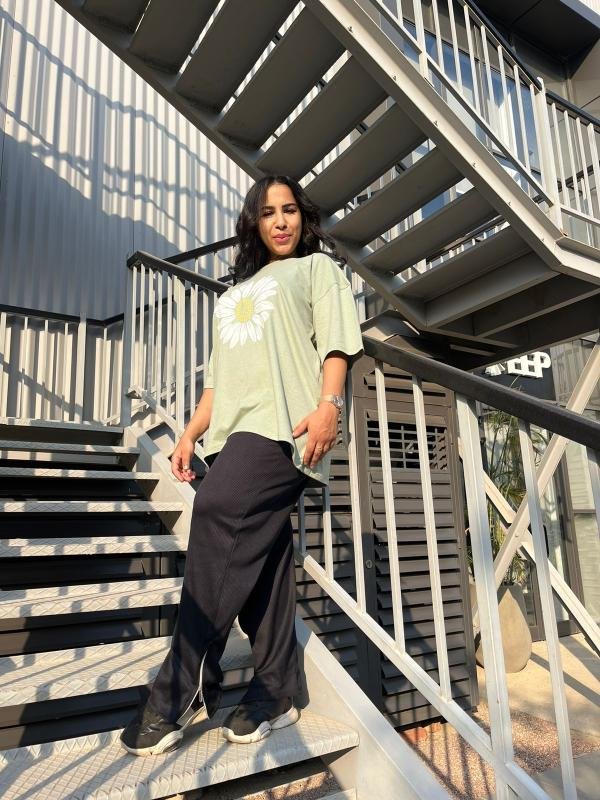 Mint green oversized t-shirt