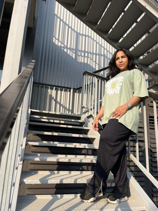 Mint green oversized t-shirt