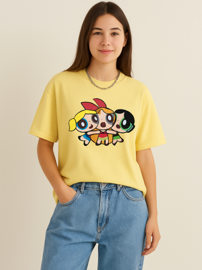 Yellow oversized t-shirt