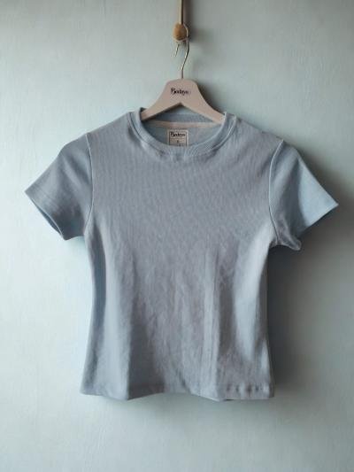 Baby Blue Short Sleeve Cotton Basic